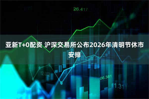 亚新T+0配资 沪深交易所公布2026年清明节休市安排